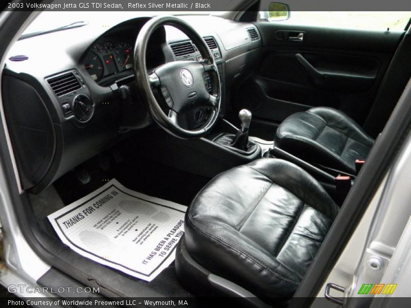  2003 Jetta GLS TDI Sedan Black Interior