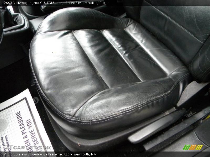 Reflex Silver Metallic / Black 2003 Volkswagen Jetta GLS TDI Sedan