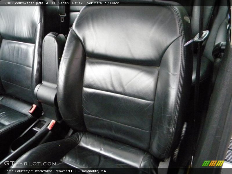 Reflex Silver Metallic / Black 2003 Volkswagen Jetta GLS TDI Sedan