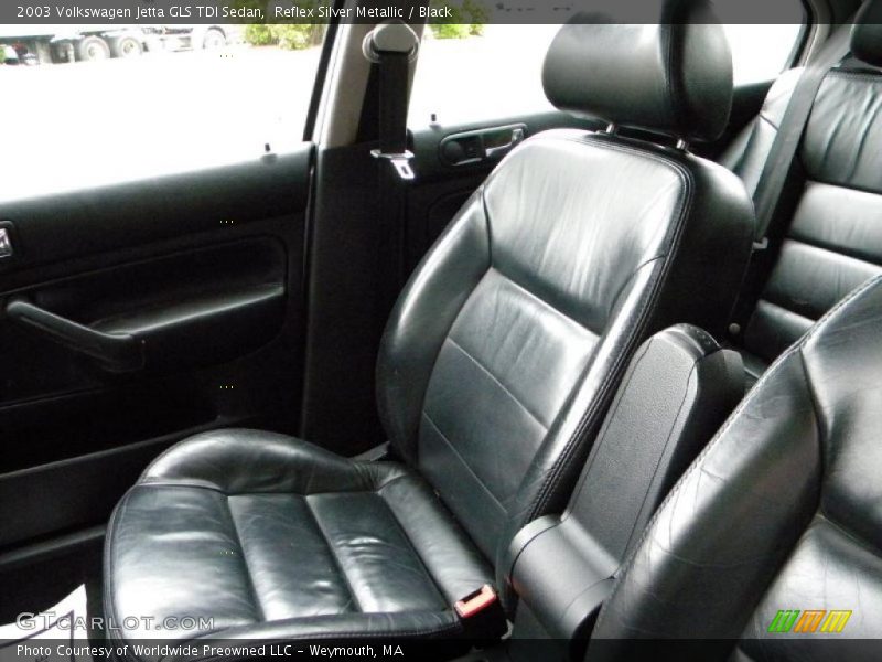 Reflex Silver Metallic / Black 2003 Volkswagen Jetta GLS TDI Sedan