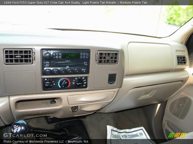 Light Prairie Tan Metallic / Medium Prairie Tan 1999 Ford F350 Super Duty XLT Crew Cab 4x4 Dually