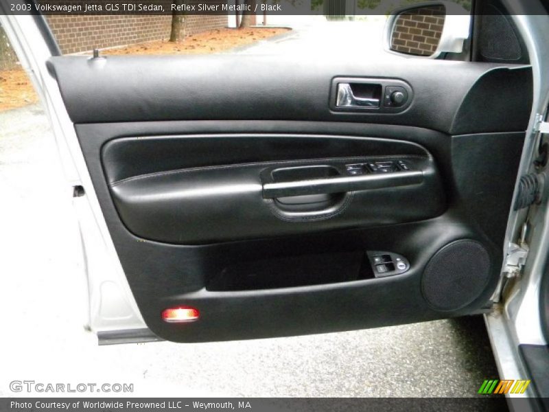 Reflex Silver Metallic / Black 2003 Volkswagen Jetta GLS TDI Sedan