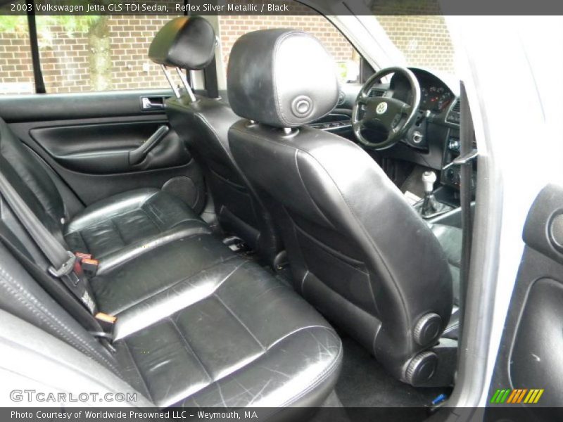 Reflex Silver Metallic / Black 2003 Volkswagen Jetta GLS TDI Sedan