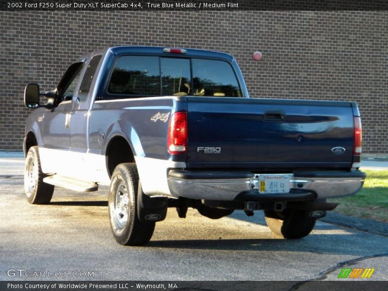 True Blue Metallic / Medium Flint 2002 Ford F250 Super Duty XLT SuperCab 4x4