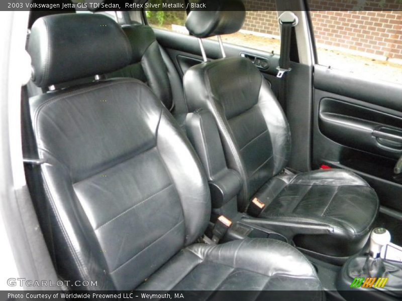 Reflex Silver Metallic / Black 2003 Volkswagen Jetta GLS TDI Sedan