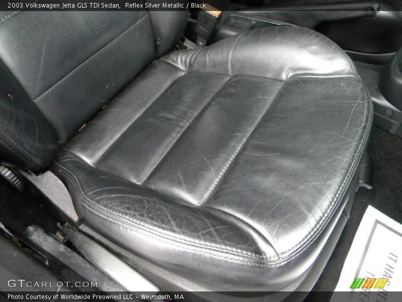 Reflex Silver Metallic / Black 2003 Volkswagen Jetta GLS TDI Sedan