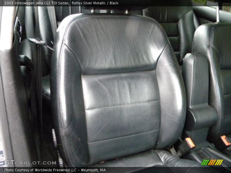 Reflex Silver Metallic / Black 2003 Volkswagen Jetta GLS TDI Sedan