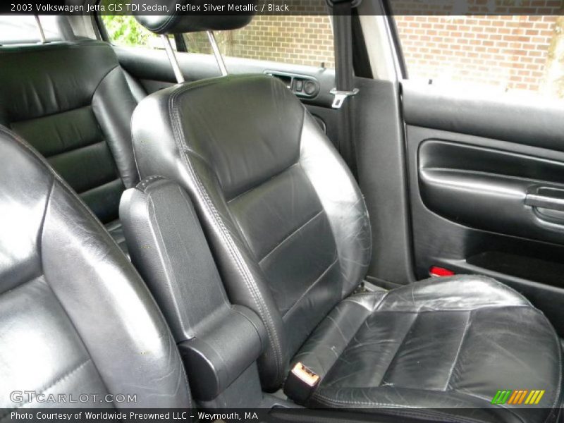 Reflex Silver Metallic / Black 2003 Volkswagen Jetta GLS TDI Sedan