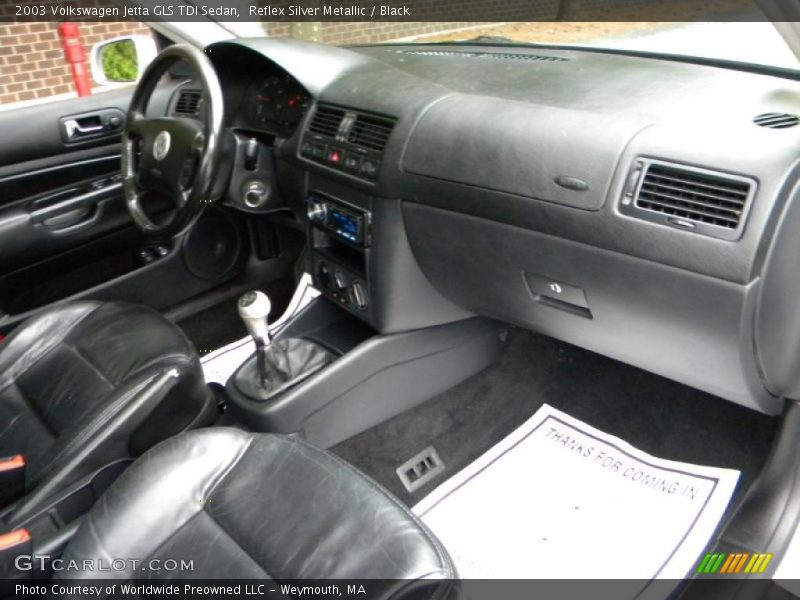  2003 Jetta GLS TDI Sedan Black Interior