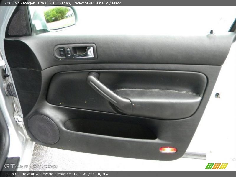 Reflex Silver Metallic / Black 2003 Volkswagen Jetta GLS TDI Sedan
