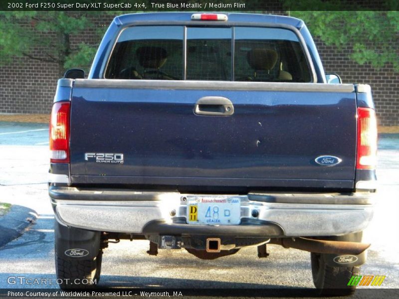 True Blue Metallic / Medium Flint 2002 Ford F250 Super Duty XLT SuperCab 4x4