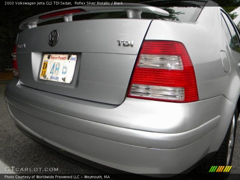 Reflex Silver Metallic / Black 2003 Volkswagen Jetta GLS TDI Sedan