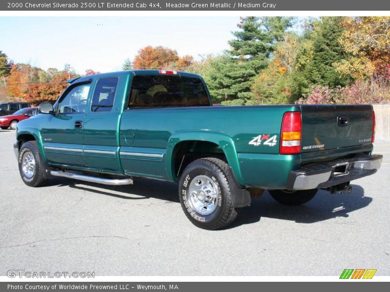  2000 Silverado 2500 LT Extended Cab 4x4 Meadow Green Metallic