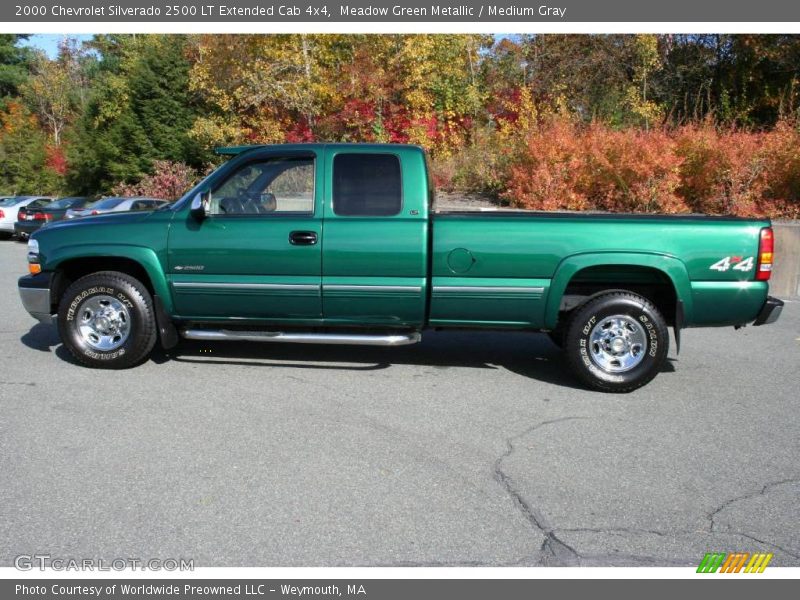  2000 Silverado 2500 LT Extended Cab 4x4 Meadow Green Metallic