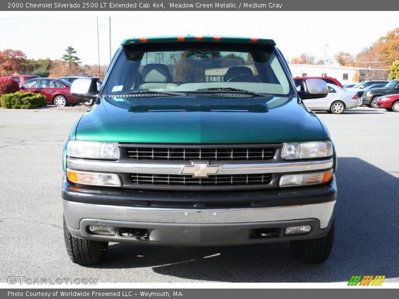 Meadow Green Metallic / Medium Gray 2000 Chevrolet Silverado 2500 LT Extended Cab 4x4