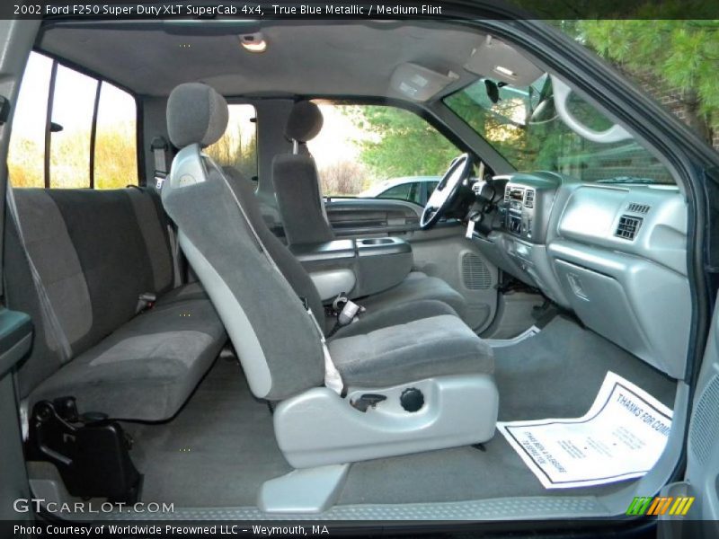  2002 F250 Super Duty XLT SuperCab 4x4 Medium Flint Interior