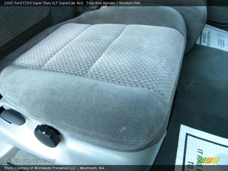 True Blue Metallic / Medium Flint 2002 Ford F250 Super Duty XLT SuperCab 4x4