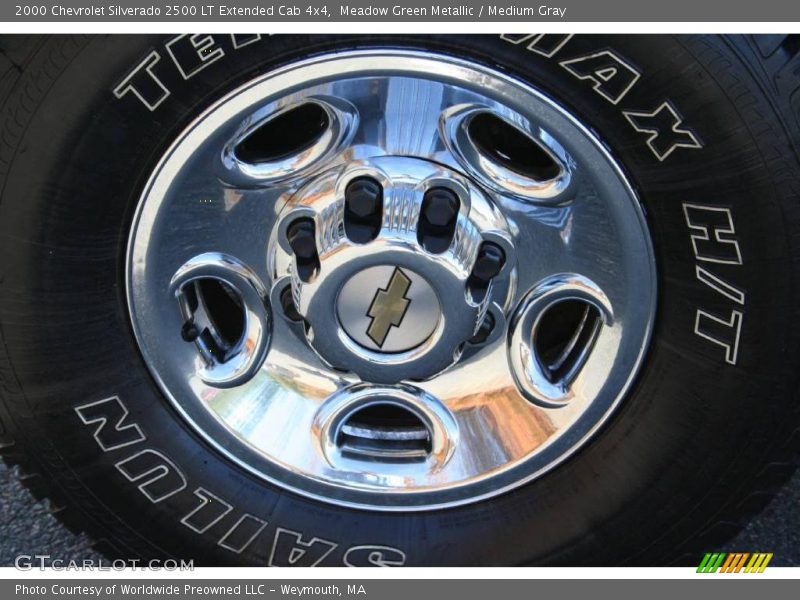 Meadow Green Metallic / Medium Gray 2000 Chevrolet Silverado 2500 LT Extended Cab 4x4