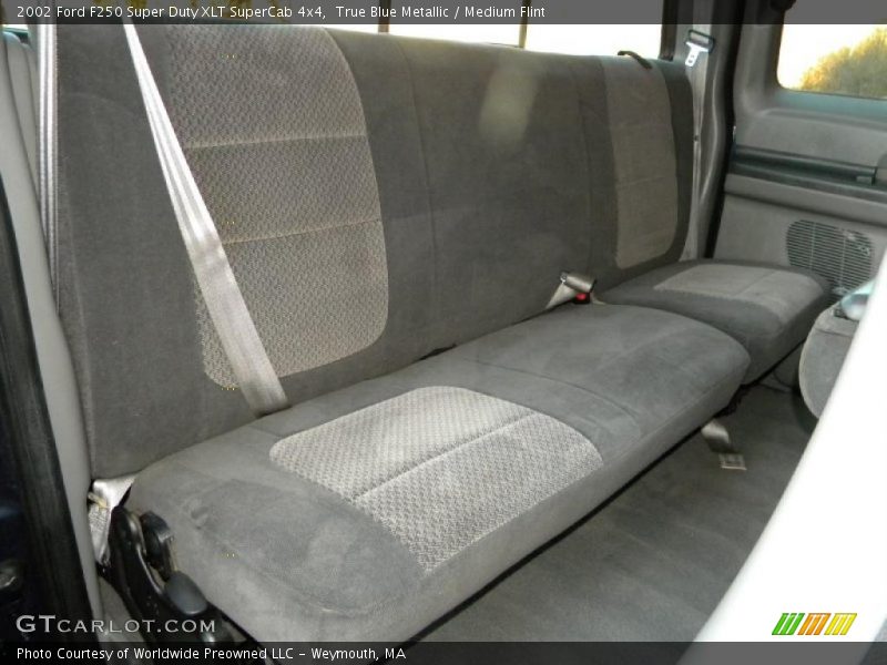 True Blue Metallic / Medium Flint 2002 Ford F250 Super Duty XLT SuperCab 4x4