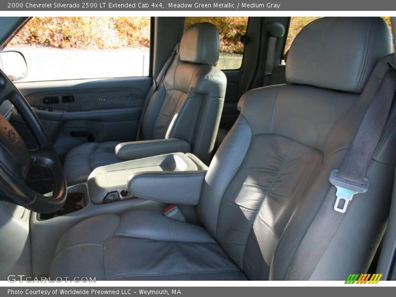 Meadow Green Metallic / Medium Gray 2000 Chevrolet Silverado 2500 LT Extended Cab 4x4