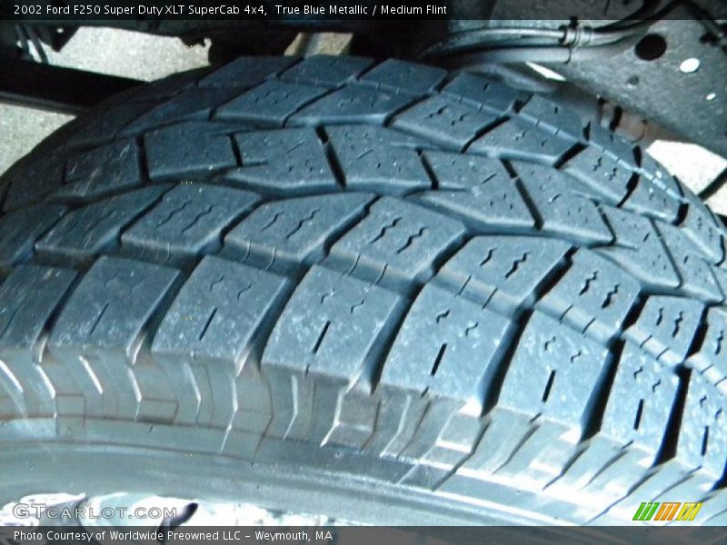 True Blue Metallic / Medium Flint 2002 Ford F250 Super Duty XLT SuperCab 4x4