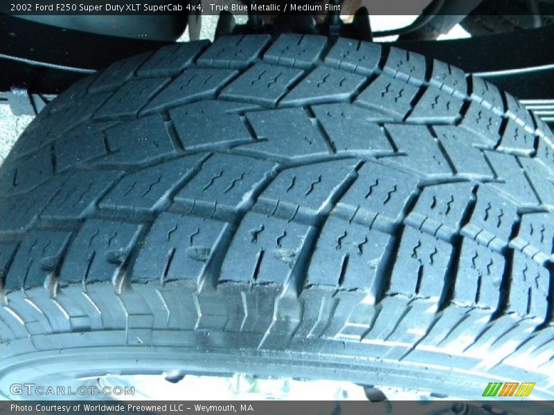 True Blue Metallic / Medium Flint 2002 Ford F250 Super Duty XLT SuperCab 4x4