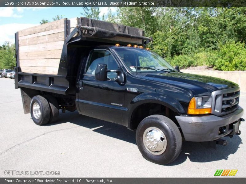 Black / Medium Graphite 1999 Ford F350 Super Duty XL Regular Cab 4x4 Chassis