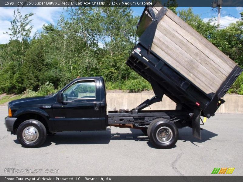 Black / Medium Graphite 1999 Ford F350 Super Duty XL Regular Cab 4x4 Chassis