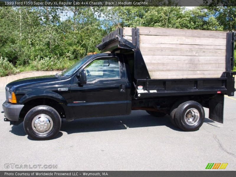 Black / Medium Graphite 1999 Ford F350 Super Duty XL Regular Cab 4x4 Chassis