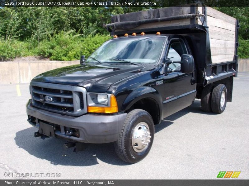 Black / Medium Graphite 1999 Ford F350 Super Duty XL Regular Cab 4x4 Chassis