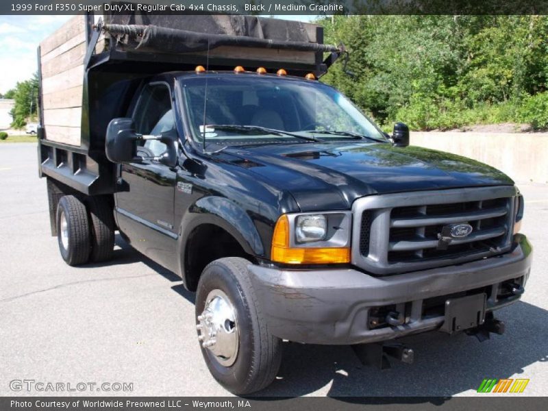 Black / Medium Graphite 1999 Ford F350 Super Duty XL Regular Cab 4x4 Chassis