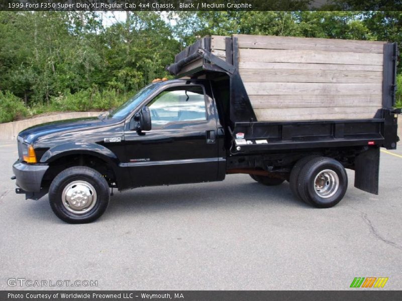 Black / Medium Graphite 1999 Ford F350 Super Duty XL Regular Cab 4x4 Chassis