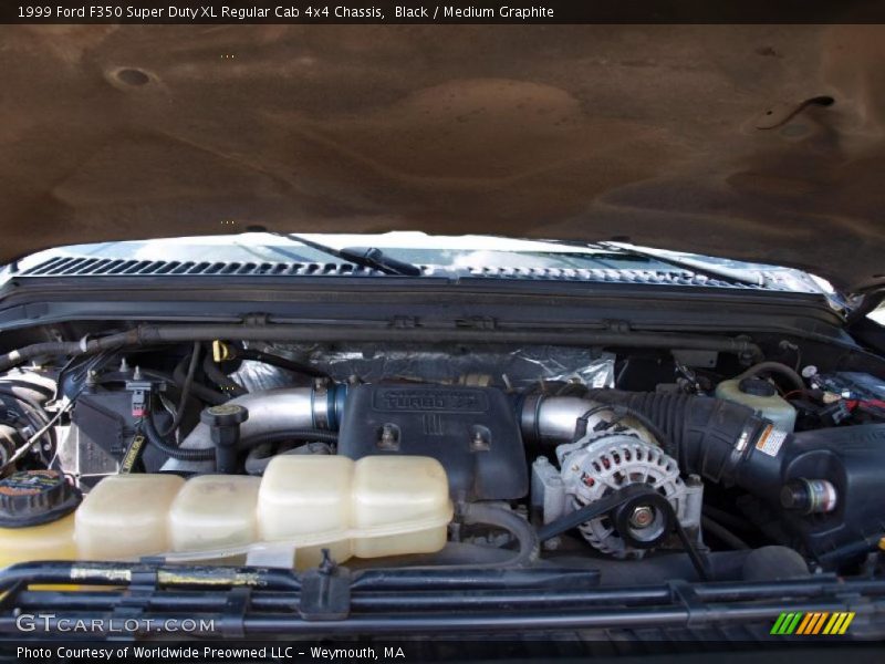 Black / Medium Graphite 1999 Ford F350 Super Duty XL Regular Cab 4x4 Chassis