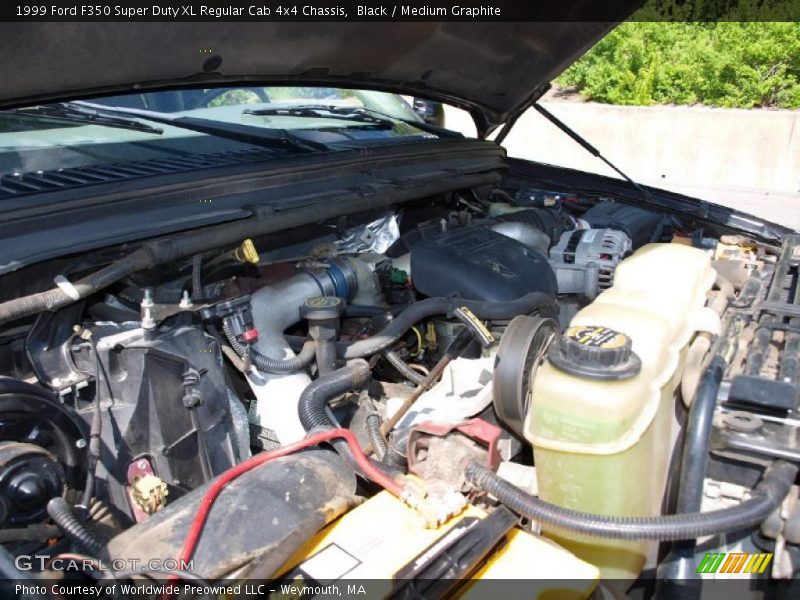 Black / Medium Graphite 1999 Ford F350 Super Duty XL Regular Cab 4x4 Chassis