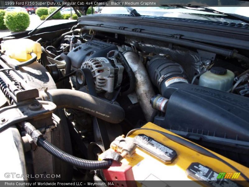 Black / Medium Graphite 1999 Ford F350 Super Duty XL Regular Cab 4x4 Chassis