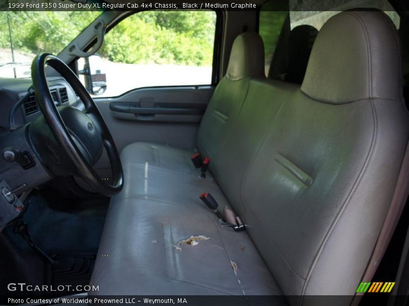 Black / Medium Graphite 1999 Ford F350 Super Duty XL Regular Cab 4x4 Chassis