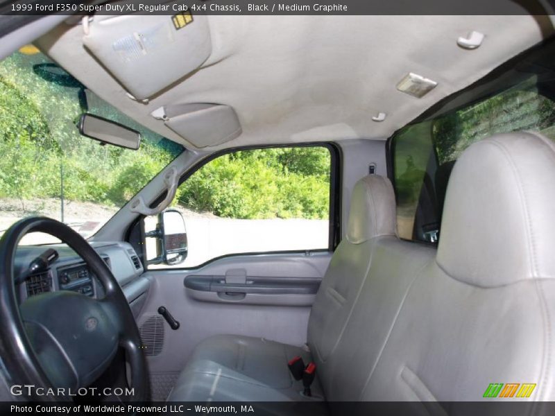 Black / Medium Graphite 1999 Ford F350 Super Duty XL Regular Cab 4x4 Chassis
