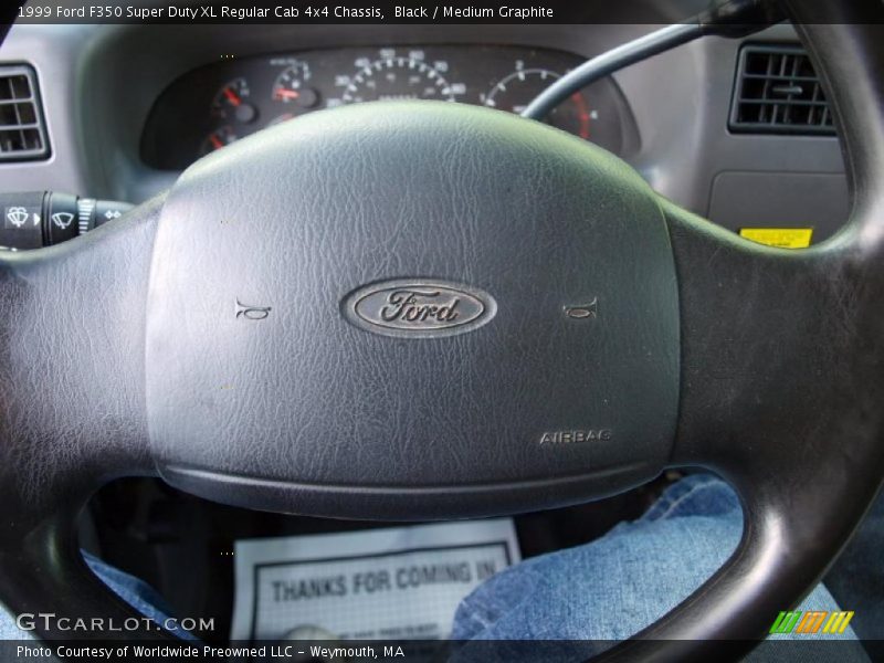 Black / Medium Graphite 1999 Ford F350 Super Duty XL Regular Cab 4x4 Chassis