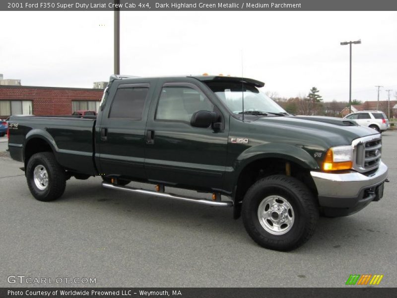  2001 F350 Super Duty Lariat Crew Cab 4x4 Dark Highland Green Metallic