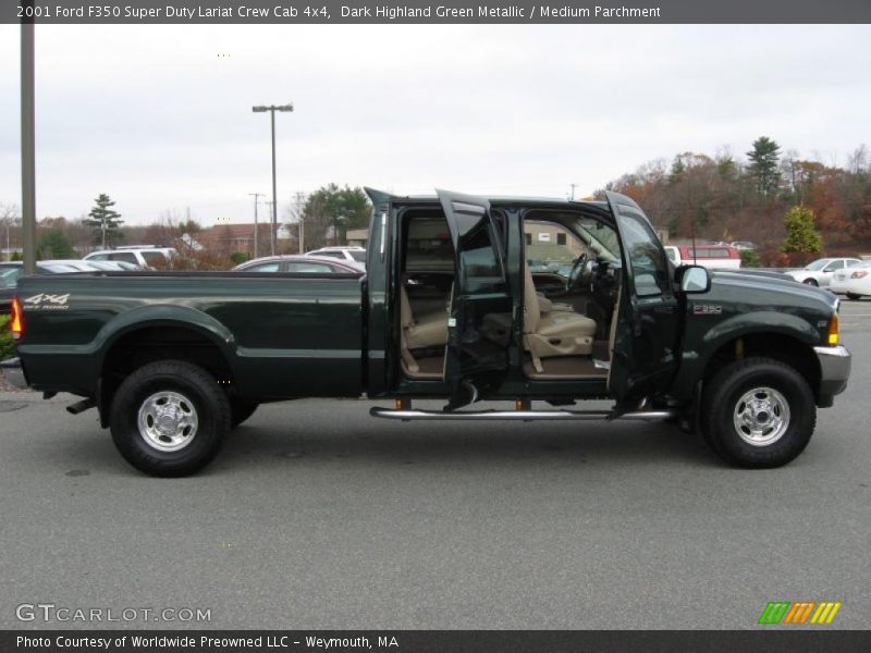 2001 F350 Super Duty Lariat Crew Cab 4x4 Dark Highland Green Metallic