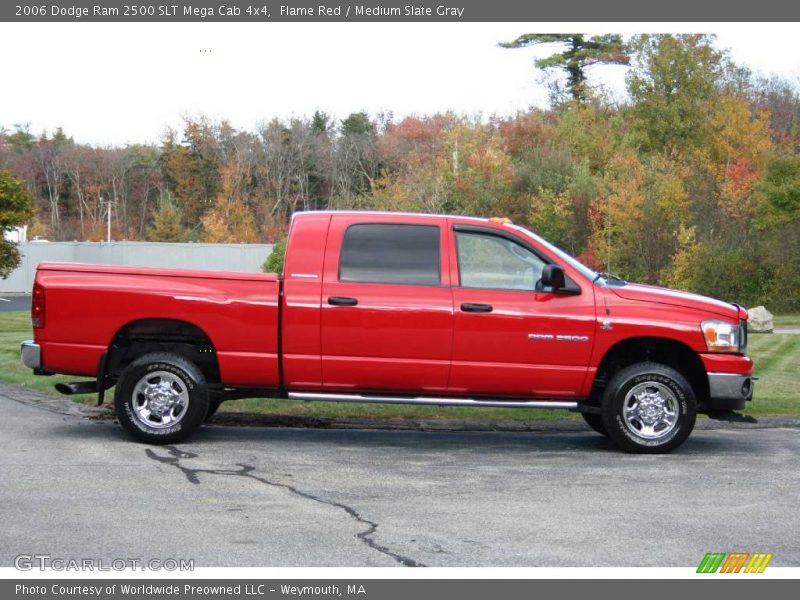 Flame Red / Medium Slate Gray 2006 Dodge Ram 2500 SLT Mega Cab 4x4