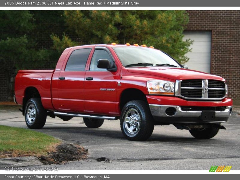 Flame Red / Medium Slate Gray 2006 Dodge Ram 2500 SLT Mega Cab 4x4