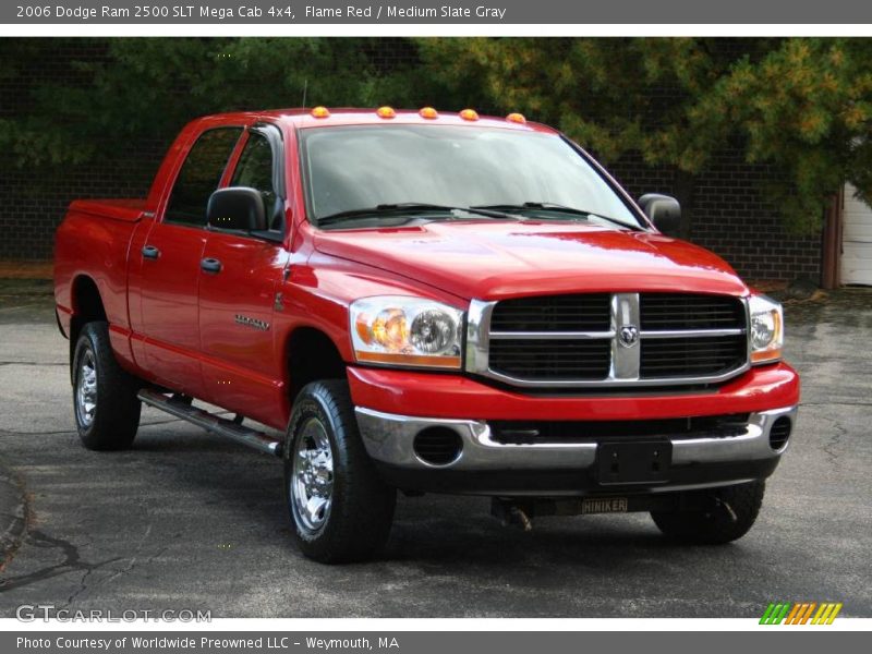 Flame Red / Medium Slate Gray 2006 Dodge Ram 2500 SLT Mega Cab 4x4