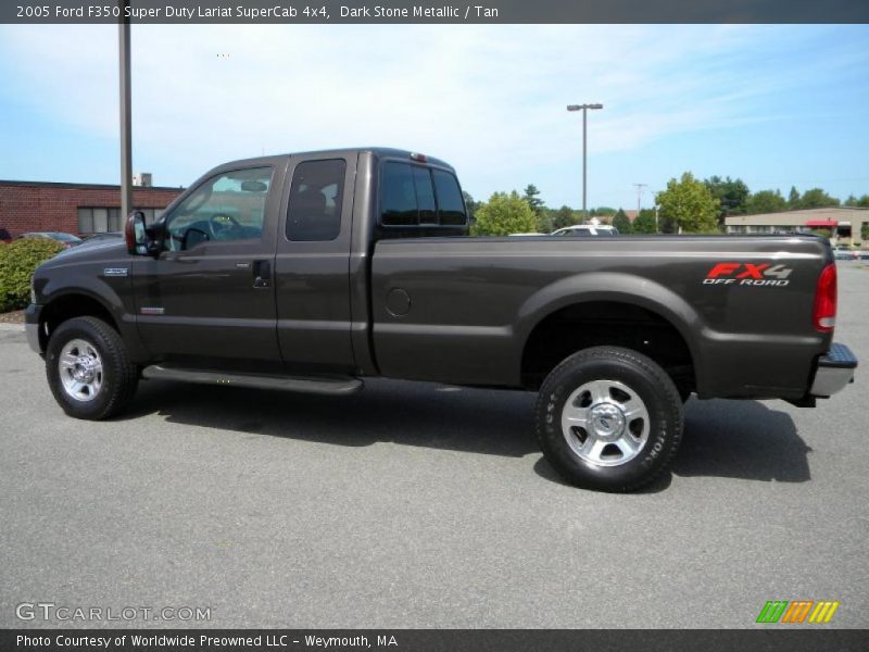 Dark Stone Metallic / Tan 2005 Ford F350 Super Duty Lariat SuperCab 4x4