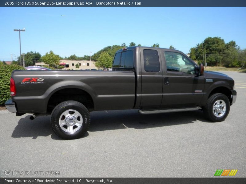 Dark Stone Metallic / Tan 2005 Ford F350 Super Duty Lariat SuperCab 4x4