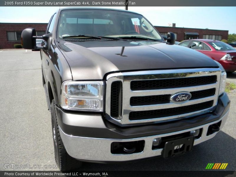 Dark Stone Metallic / Tan 2005 Ford F350 Super Duty Lariat SuperCab 4x4