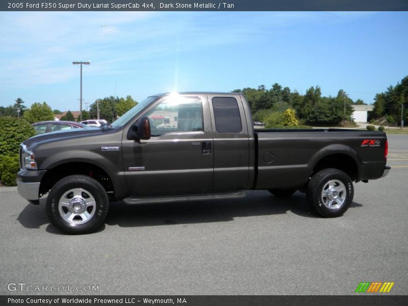 Dark Stone Metallic / Tan 2005 Ford F350 Super Duty Lariat SuperCab 4x4