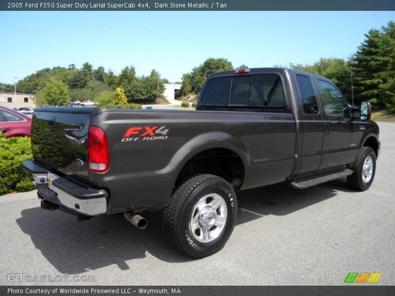 Dark Stone Metallic / Tan 2005 Ford F350 Super Duty Lariat SuperCab 4x4