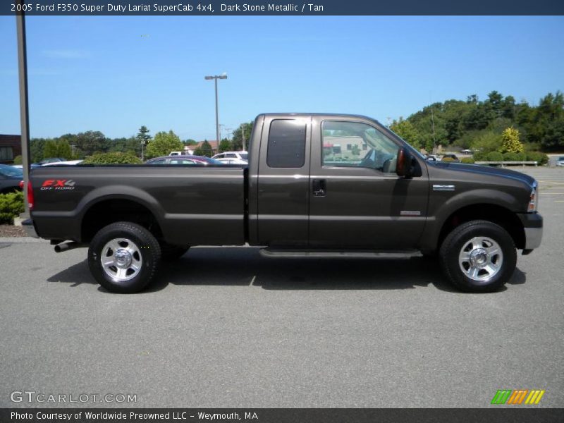 Dark Stone Metallic / Tan 2005 Ford F350 Super Duty Lariat SuperCab 4x4