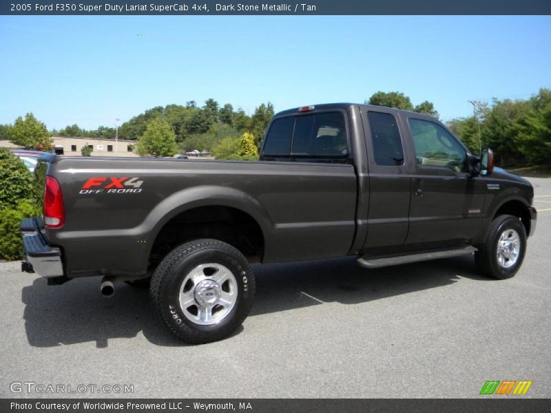 Dark Stone Metallic / Tan 2005 Ford F350 Super Duty Lariat SuperCab 4x4